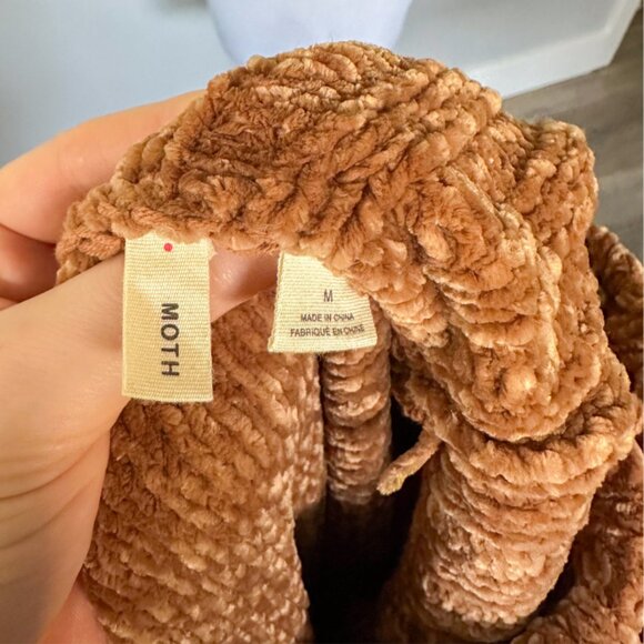 Anthropologie Moth Benilda Chenille Tunic Oversized Turtleneck Sweater - Picture 8 of 12